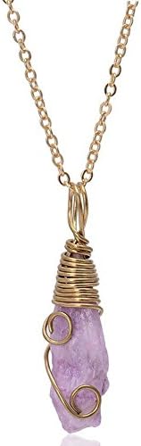 MESE London Pink Quartz Healing Stone Necklace 'The Dawnchild' - Elegant Gift Box