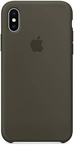Opshell Soft Apple Silicone Case Cover shell for Apple iPhone x/10 (5.8inch) 2017 Release Boxed- Retail Packaging (Dark Olive)