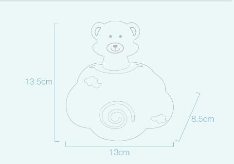 MOOYE Nimbus Rain Clouds Fun Playing Water Baby Shower Bath Educational Toys Bathing Water Spraying Tool Kids Toddlers Children (Elephant Shower) - Thumbnail 6
