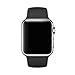 BRG Apple Watch Band 38mm, Soft Silicone Sport iWatch Band Replacement Wrist Bracelet Strap with Pin-and-Tuck for Apple Watch 38mm Series 1 Series 2 All Models - M/L Black
