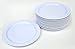 Clipper Commercial 12 Pack Set - Melamine - Narrow Rim Dinner Plate, White - 9 Inch -