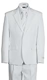 Boys 2 Button First Holy Communion Suit - White (Boys 12)