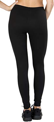 Love Charm Women's Super Soft Full Length Legging-Seamless Technology (3, S/M) Black - Thumbnail 3