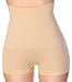 La Reve Womens Hi-Waist Boyshort Shapewear - Body Shaper Panty Nude