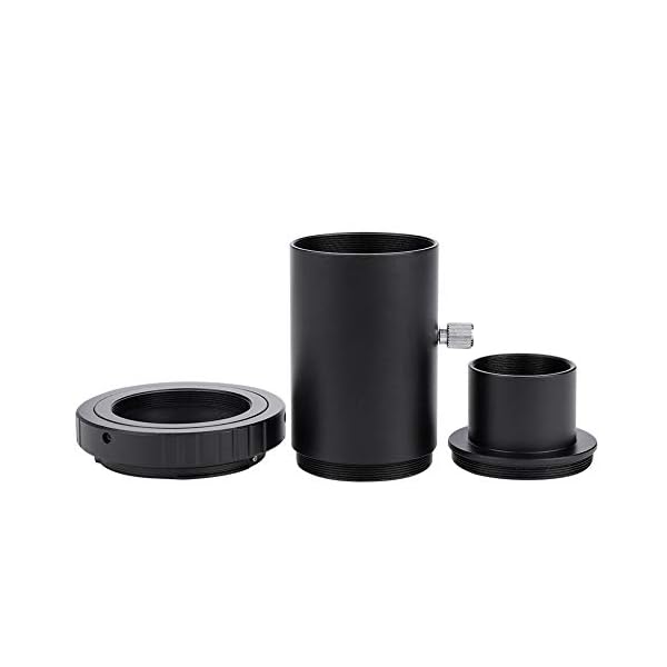 1,25 Zoll Astronomie Teleskop Verlängerungsrohr Kamera adapter Kit, feststehender Fotografie Okular Verlängerungsrohr M42 Gewinde zur Reduzierung der Reflexion,Manuelle Fokusöffnung T2 Adapter ring