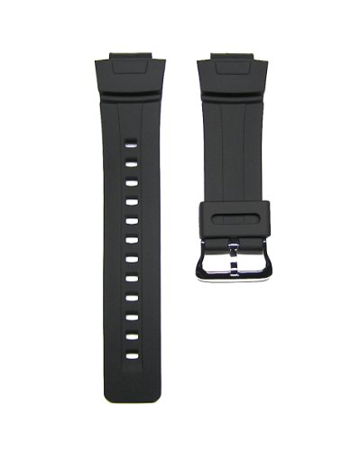 16mm TIMEWHEEL Replacement Black Watch Band Strap fits Casio G Shock G100 G101 G2110 G2300 G2400 & More