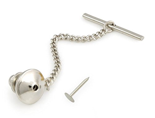 Gold & Silver Tie Tacks Tie Down Tie Stay Metal Tie Tacks Lapel Pin Clutch for Cravat Ascot Tie - Thumbnail 4