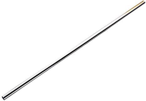 Wikiwand Portable Stainless Steel Straw Reusable Metal Straw Drinking Tube Clean Brush(rose gold)