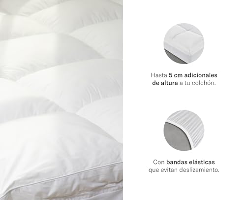 Pillow Top King Luuna Essential Microfibra, Down Alternative Ultra Soft, Capa Hipoalergênica, Lavável