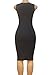 Romastory Women's Summer Sleeveless Bodycon Stretch Evening Club Bandage Dresses (L, Black)