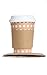 The #1 Most Stylish Disposable Paper Coffee Cups by Little Beans - Quantity 50 Count - Now WITH 50 Cardboard Sleeves - 12 oz Hot Cup To Go - Best Quality Guaranteed - for Coffee and Hot Drinks Only