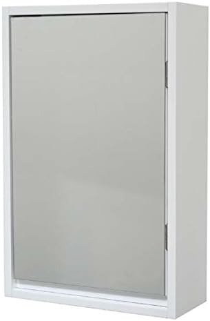 EVIDECO 9907100 Evideco Wall Mounted Mirrored Medicine Cabinet Montreal White 1 Door,1 Shelf