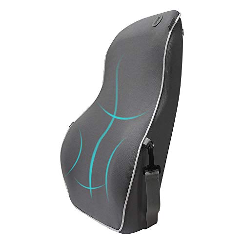 QBUC Lumbar Support Back Support Pillow Memory Foam Orthopedic Backrest Seat Cushion for Car Seat,Office Chair,Sofa and Wheelchair Designed for Back Pain Relief (Gray) - Thumbnail 7