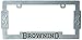 Browning License Plate Frame | Aged Nickel Hunting & Shooting Equipment, Silver, Single