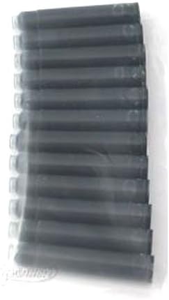 12 Standard International 1-1/2" Fountain Pen Ink Cartridges, Black