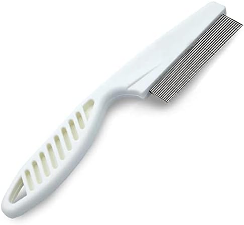 Pet Hair Flea Comb Stainless Pin Dog Cat Grooming Brush Clean Tool ...