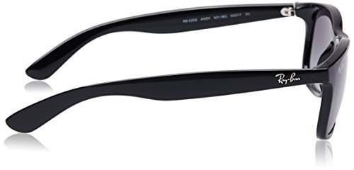 Ray-Ban ANDY - BLACK Frame GRAY GRADIENT Lenses 55mm Non-Polarized