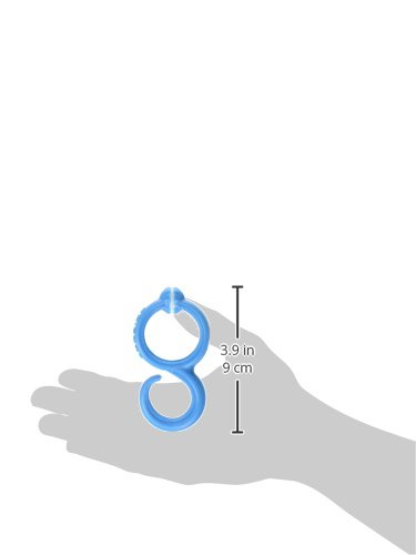 Fusionbrands GoHook All Purpose Household Hook, Portable Hook For Towels, Towel Holder, and Numerous Small Items in Kitchen, Bathrooms, Closets and on the go, S hook, Blue