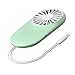 KINGRUNNING Mini Handheld Fan, Powerful Small Personal Portable Fan Speed Adjustable USB Rechargeable for Travel, 5V 900mAh, Green