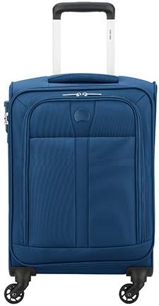 Delsey Maloti Polyester 55 Cm 4 Wheels Navy Cabin Soft Suitcase