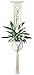 Mkono Macrame Plant Hanger Hanging Planter with Bead Wall Art Home Decor 46 inches