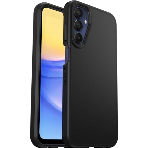 Cover per Samsung Galaxy A15/A15 5G OtterBox React Series, resistente a shock e cadute fino, cover ultrasottile, testata a norme MIL-STD 810G, Nero