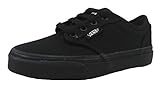 Vans Kids Atwood (Canvas) Black/Black Skate Shoe 6.5 Kids US