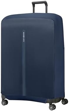 TA Revolution - Housse Pliable pour Valise Taille XL, Housse pour Valise adaptée pour 81–86 cm, Protection Bagage de Voyage, avec Détail Réfléchissant, Bleu (Bleu Minuit)