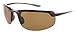 Fiore Island Sol TR90 Polarized and Non-Polarized Partial Flex Frame Semi Rimless Sunglasses [Polarized Brown]