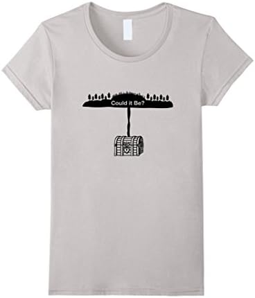 Women's Curse of Oak Island Treasure Chest Could it Be Tshirt XL Silver