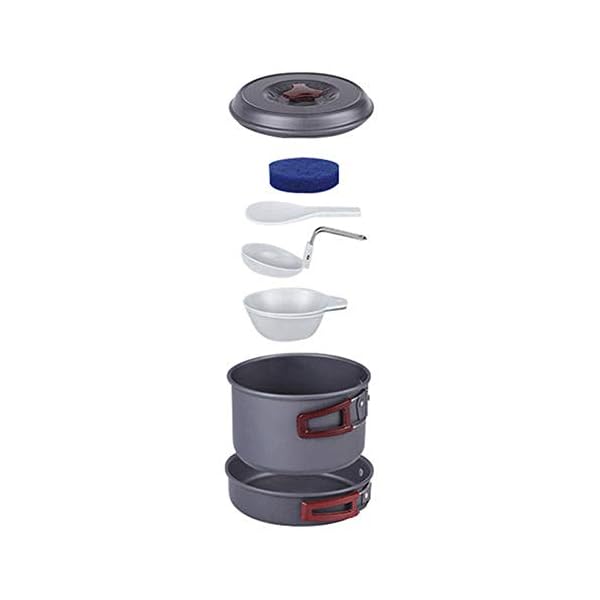 Bulin 24/13/11/8/4 PCS Camping Cookware Mess Kit Lightweight