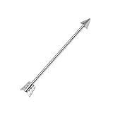 BodyJ4You Industrial Barbell Earring Stainless Steel 14 Gauge Cartilage Earring 1.5 Inch