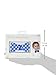 Tiny Ideas First Year Monthly Milestone Bowtie Photo Sharing Baby Belly Stickers, 1-12 Months, Blue