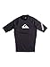 Quiksilver Men's Time Short Sleeve Rashguard Surf Tee 50+ UPF, Black/Black, X-Large