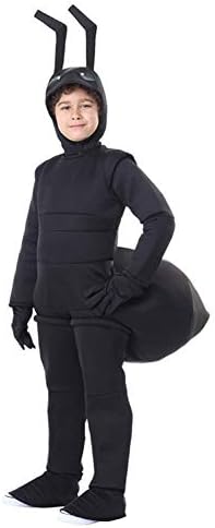 WANSHENGJIE Halloween Dress Halloween School Stage Performance Performance Adult Child Insect Black Ant Role Playing Costume, A, L