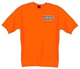Hot Leathers Bikers Against Dumb Drivers T-Shirt (Safety Orange, Large)