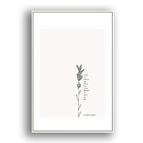 Framed Canvas Wall Art for Living Room, Bedroom Simple Words Canvas Prints for Modern Home Decoration Ready to Hang - 16"x24" inches