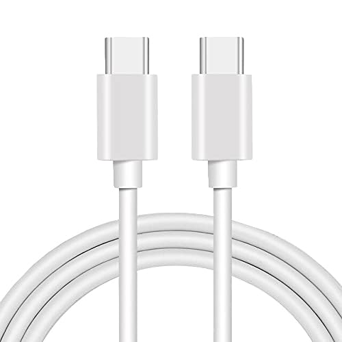 For Sony Xperia 10 vii vi v iv iii ii, 1 vii-vi-v-iv-iii-ii, 5 v-iv-iii-ii Charger Cable Super Fast Charging USB-C to C Type Power Adapter Wire and Data Transfer Lead 1m Long (WHITE)