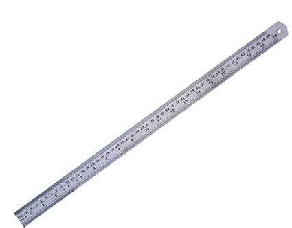 New 50 Cm Stainless Steel Metal Straight Edge Ruler Steel Rulers 500mm 50cm Dual Markings Scale Conversion Amazon Co Uk Diy Tools