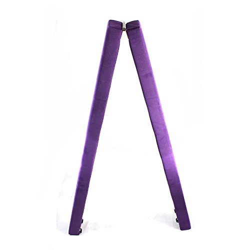 ONEPACK Gym Balance Beam - 7ft Purple Folding Wood Core for Donkey Kicks/Handstands, Jumps, Leaps