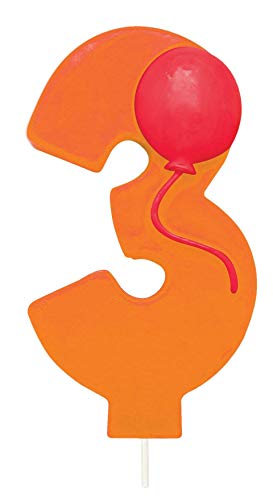 Creative Converting 104203 Numerical Balloon Candle 3