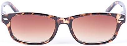 The Intellect Full Outdoor Reading Sunglasses NOT Bifocals - Hard Case/Cleaning Cloth Included (Tortoise, 2.25 x)