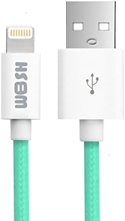 iPhone Charger, [Apple MFi Certified] 3.3ft 8-Pin Nylon Braided USB Data Lightning Cable, Fast Charging and Sync Power Cord For iPhone 6/6s Plus/SE/5s/5c/5, iPad Mini/Air/Pro, iPod Touch (Teal)