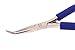 Aven - 3629-10313-01 10313 Technik Stainless Steel Smooth Jaw Extra Long Bent Nose Plier, 1-19/32