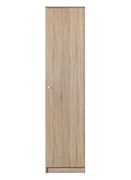 Drehtürenschrank/Kleiderschrank'Lennik' 05, Farbe: Eiche Sonoma - Abmessungen: 50 x 213 x 59 cm (B x H x T)