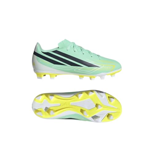[アディダス] サッカースパイク F50 HYPERFAST クラブ FxG ボーイズ OMS25 パルスミント/ナイトネイビー/ソーラーレモン (KK1305) 22.0 cm