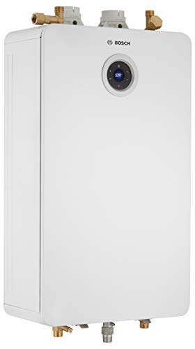 Bosch Greentherm T9800 SE 160 Tankless Water Heater, 9 GPM Whole Home Hot Water System, Natural Gas or Propane Compatible, High-Efficiency Condensing Design, Indoor Wall Mount