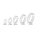 YFN Hoop Earrings 925 Sterling Silver Circle Endless Loop Earrings Mother Day Gift for Mom Women Wife Size 40 50 60MM