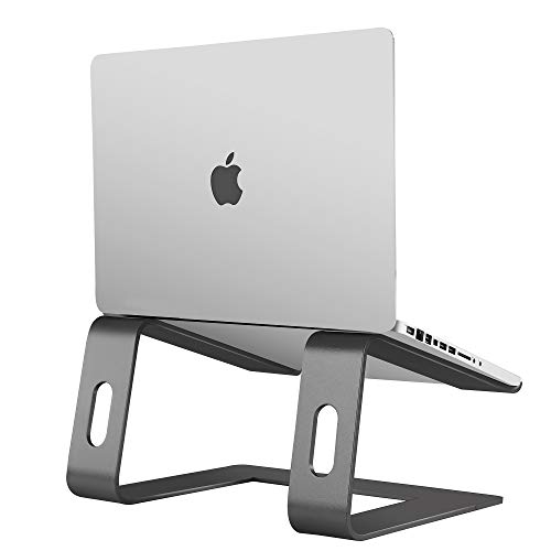 Orionstar Laptop Stand Portable Aluminum Laptop Riser Compatible with Apple Mac MacBook Air Pro 10 to 15.6 Inch Notebook Computer, Detachable Ergonomic Elevator Holder, Space Grey