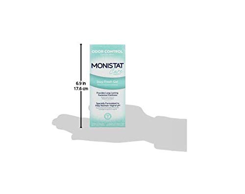 Monistat Stay Fresh Gel, Odor Eliminating Gel for Feminine Care, Fragrance Free Vaginal Gel, Prefilled Applicators, 4 Count